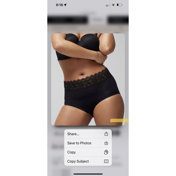 Soma Embraceable Lace Brief Print Paisley Yellow Size Large Panties - Picture 5 of 8